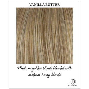 Vanilla Butter-Medium golden blonde blended with medium honey blonde