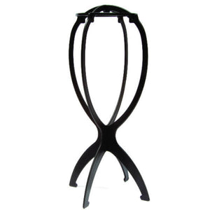 Collapsible Folding Wig Stand-Black