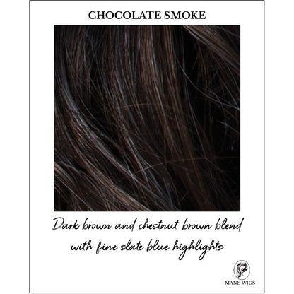 CHOCOLATE SMOKE-Dark brown and chestnut brown blend with fine slate blue highlights