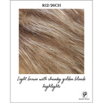 Load image into Gallery viewer, R12/26CH-Light brown with chunky golden blonde highlights
