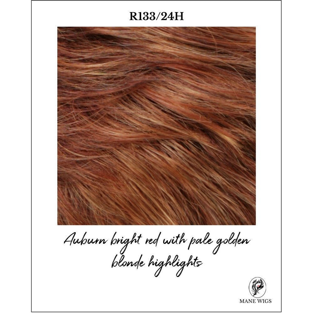 R133/24H-Auburn bright red with pale golden blonde highlights