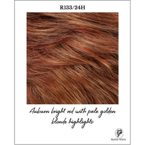 R133/24H-Auburn bright red with pale golden blonde highlights