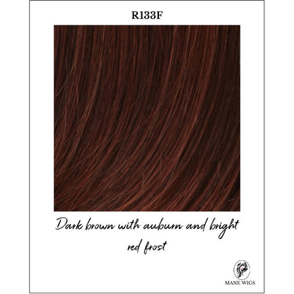 R133F-Dark brown with auburn and bright red frost