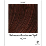 Load image into Gallery viewer, R133F-Dark brown with auburn and bright red frost
