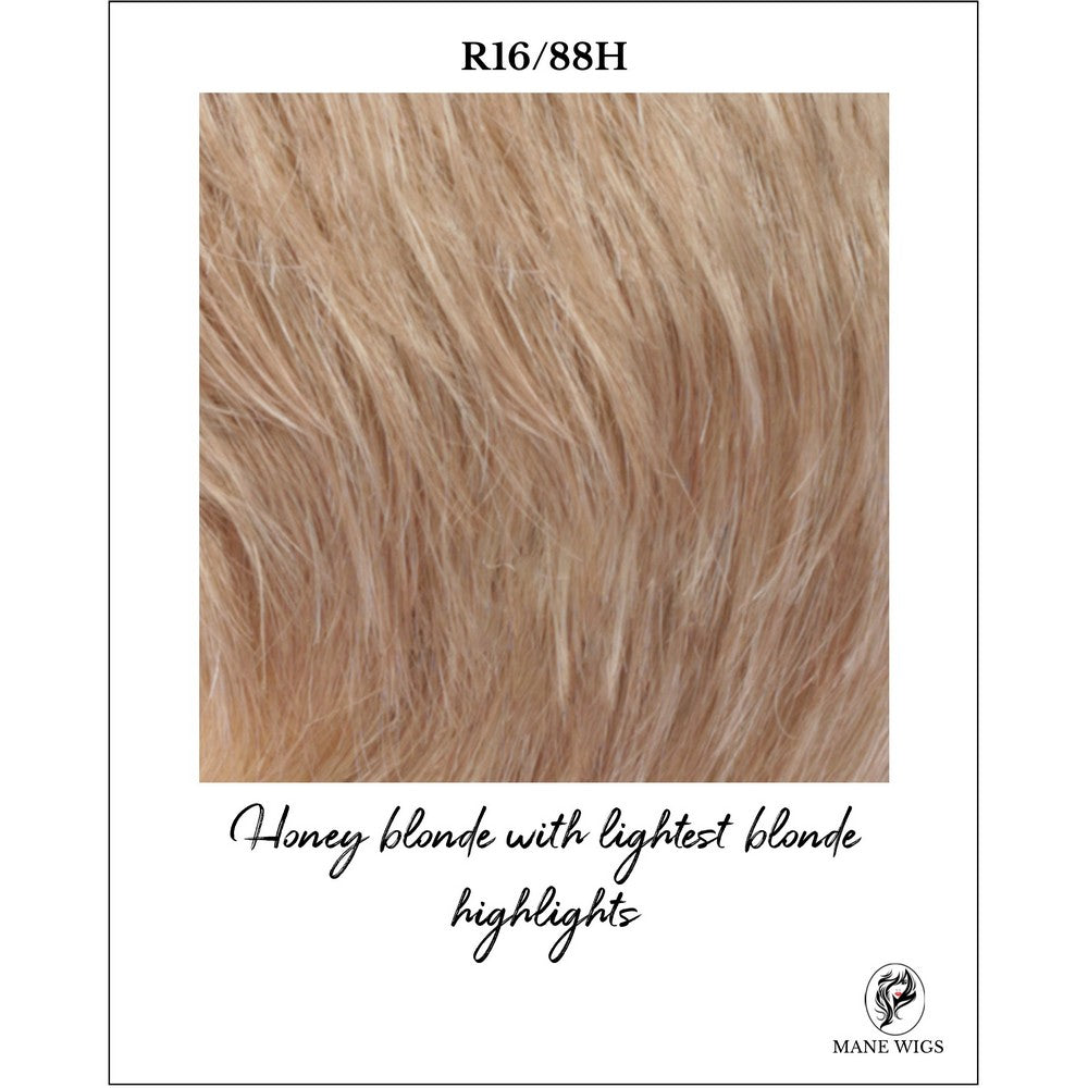 R16/88H-Honey blonde with lightest blonde highlights