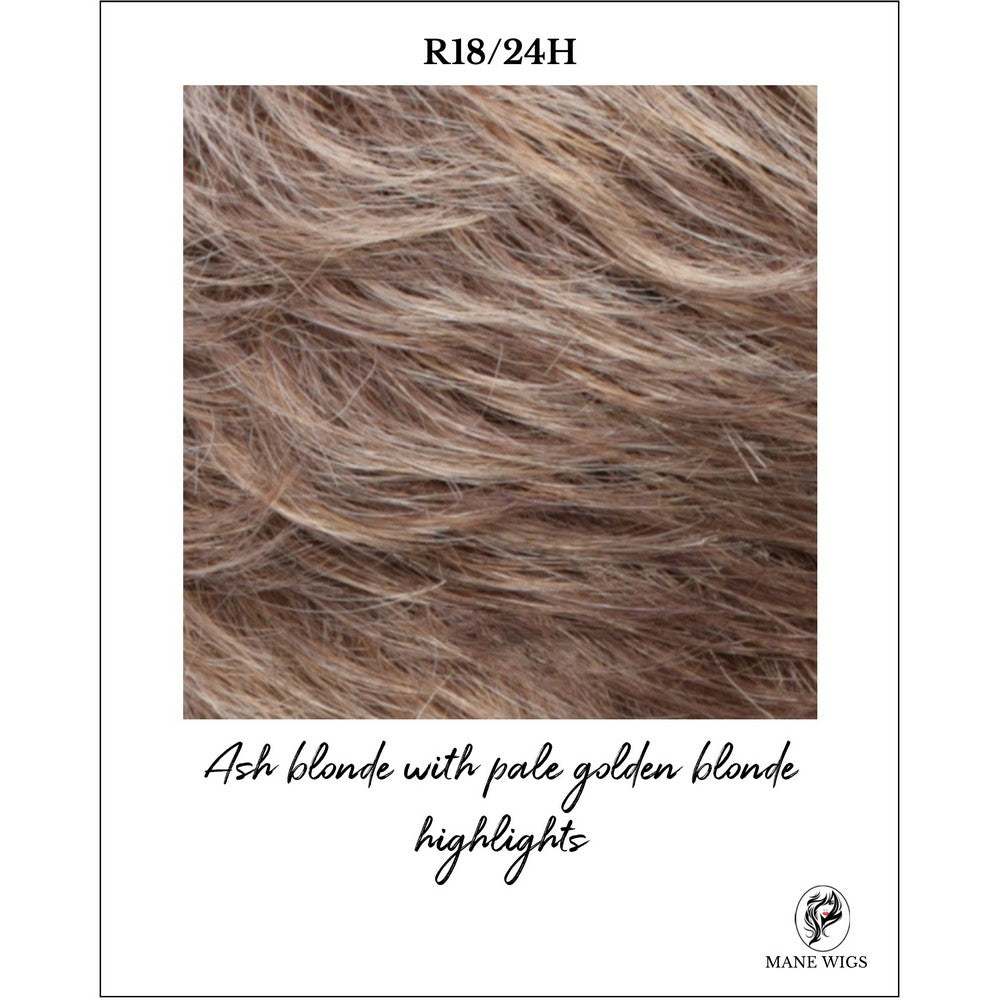 R18/24H-Ash blonde with pale golden blonde highlights