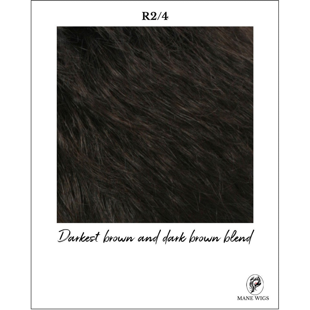 R2/4-Darkest brown and dark brown blend
