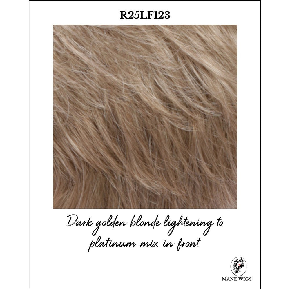 R25LF123-Dark golden blonde lightening to platinum mix in front