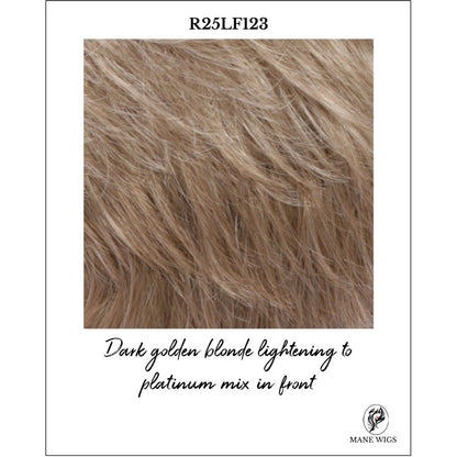 R25LF123-Dark golden blonde lightening to platinum mix in front