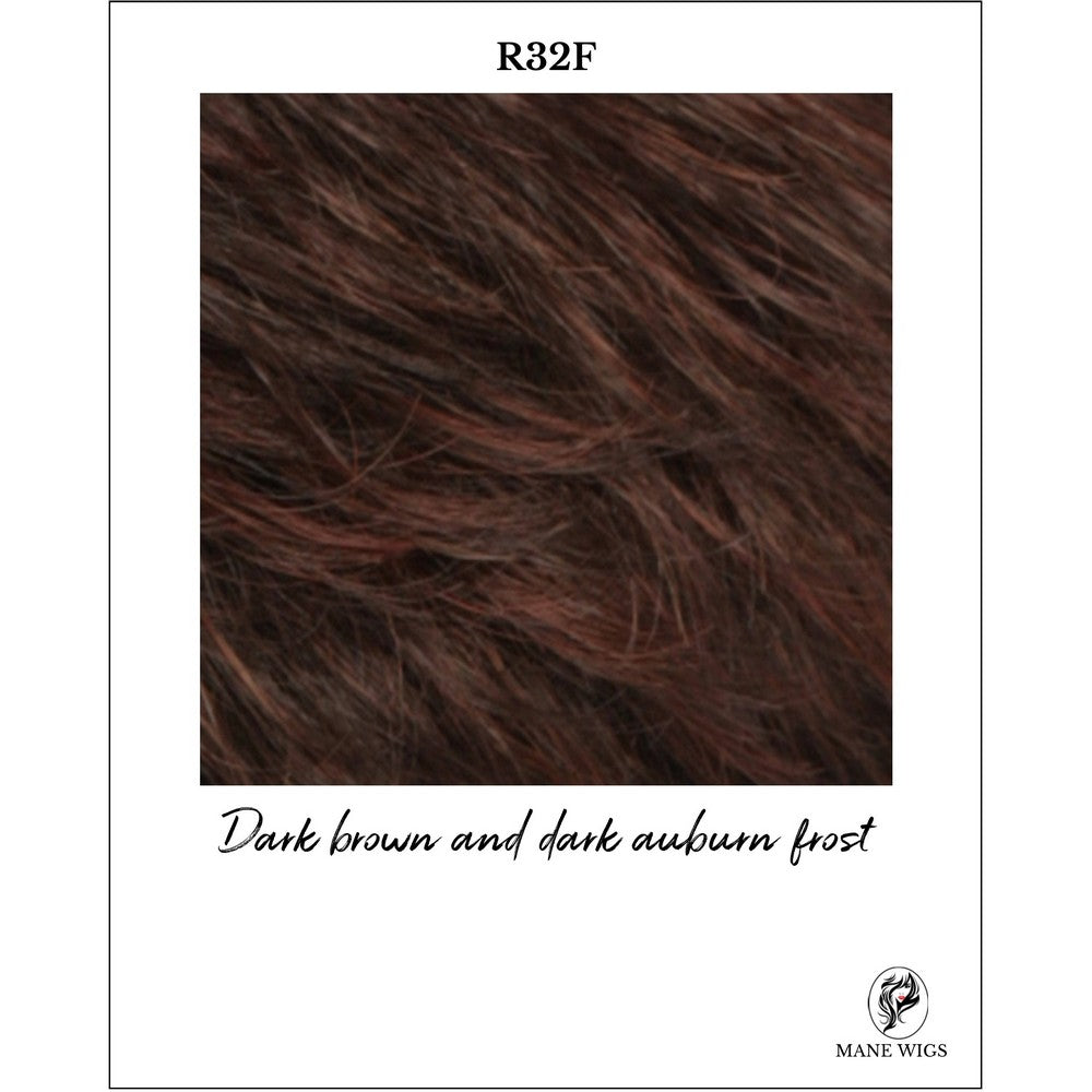R32F-Dark brown and dark auburn frost