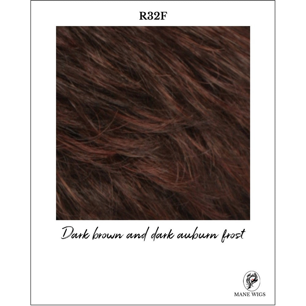 R32F-Dark brown and dark auburn frost