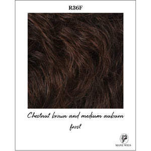 R36F-Chestnut brown and medium auburn frost