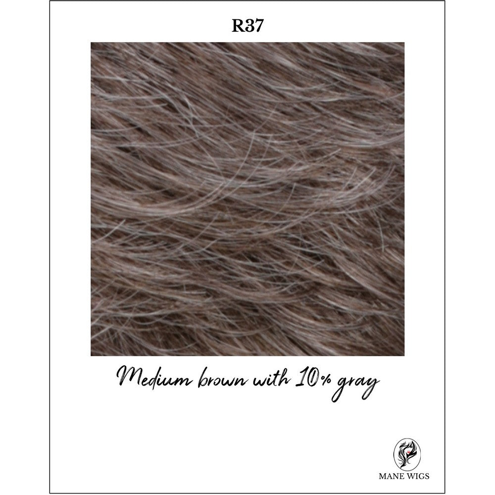 R37-Medium brown with 10% gray