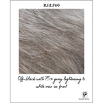 Load image into Gallery viewer, R51LF60-Off-black with 75% gray lightening to white mix in front
