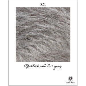 R51-Off-black with 75% gray