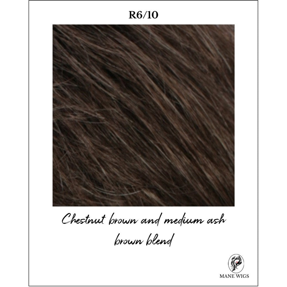 R6/10-Chestnut brown and medium ash brown blend