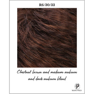 R6/30/33-Chestnut brown and medium auburn and dark auburn blend
