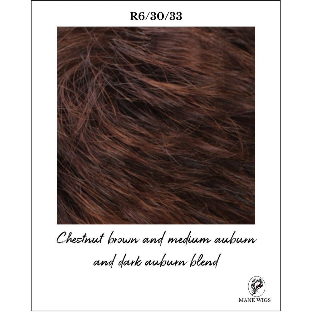 R6/30/33-Chestnut brown and medium auburn and dark auburn blend