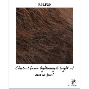 R6LF29-Chestnut brown lightening to bright red mix in front