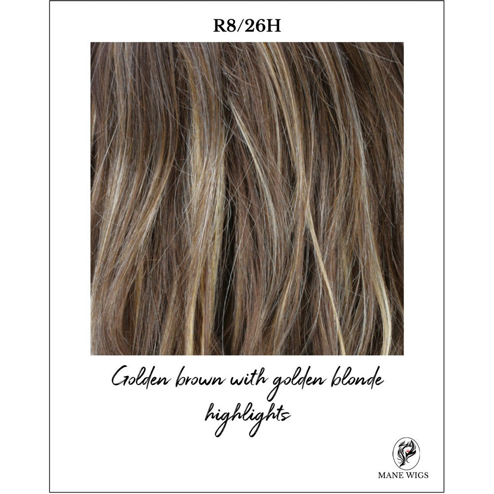 R8/26H-Golden brown with golden blonde highlights