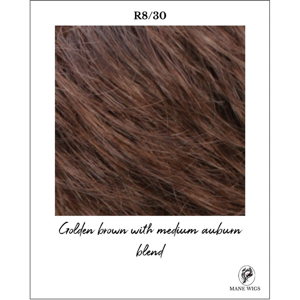 R8/30-Golden brown with medium auburn blend