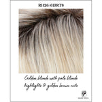 Load image into Gallery viewer, RH26/613RT8-Golden blonde with pale blonde highlights &amp; golden brown roots
