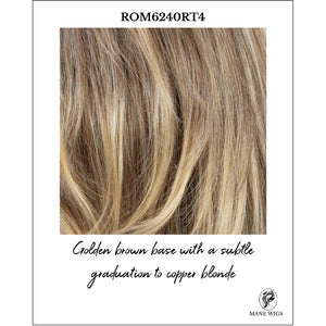 ROM6240RT4-Golden brown base with a subtle graduation to copper blonde