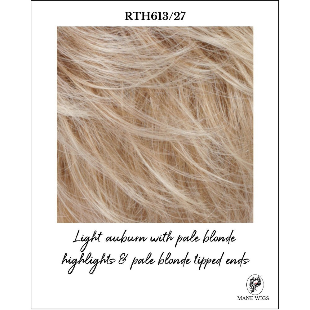 RTH613/27-Light auburn with pale blonde highlights & pale blonde tipped ends