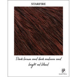 Load image into Gallery viewer, STARFIRE-Dark brown and dark auburn and bright red blend
