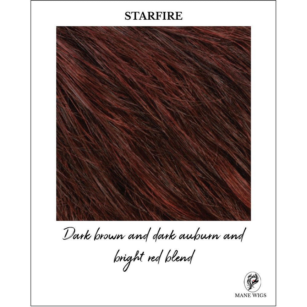 STARFIRE-Dark brown and dark auburn and bright red blend