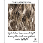Load image into Gallery viewer, VANILLA MACCHIATO-Light chestnut brown base with light brown, golden blonde, and icy blonde painted highlights
