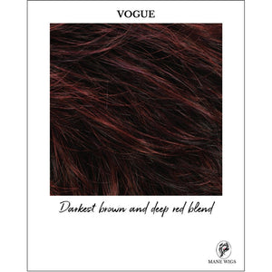 VOGUE-Darkest brown and deep red blend