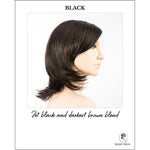 Load image into Gallery viewer, Ferrara by Ellen Wille in Black-Jet black and darkest brown blend
