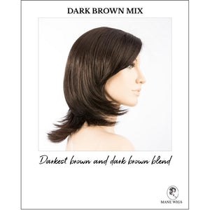 Ferrara by Ellen Wille in Dark Brown Mix-Darkest brown and dark brown blend
