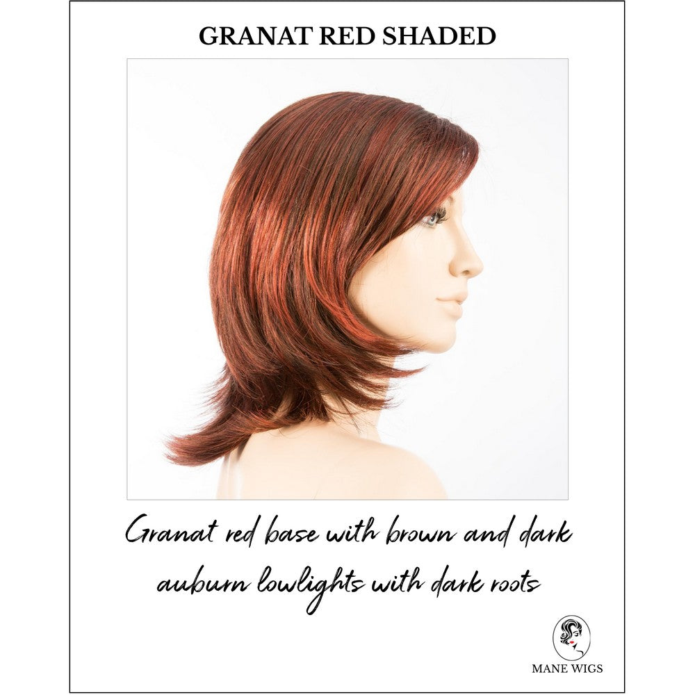 Ferrara by Ellen Wille in Granat Red Shaded-Granat red base with brown and dark auburn lowlights with dark roots