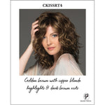 Load image into Gallery viewer, CKISSRT4-Golden brown with copper blonde highlights &amp; dark brown roots
