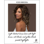 Load image into Gallery viewer, ICED MOCHA-Light chestnut brown base with light brown, ash blonde, and golden blonde painted highlights
