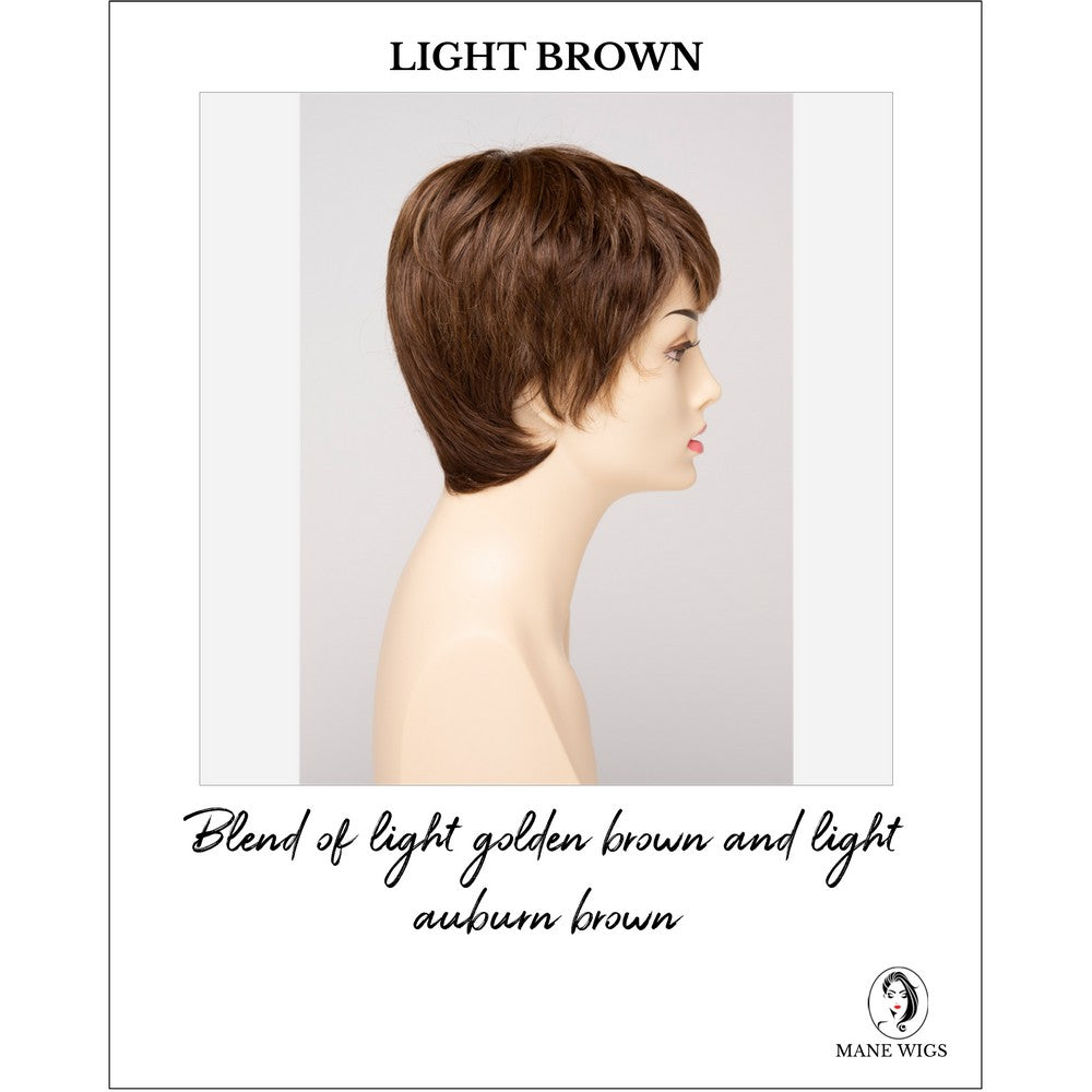 Fiona By Envy in Light Brown-Blend of light golden brown and light auburn brown