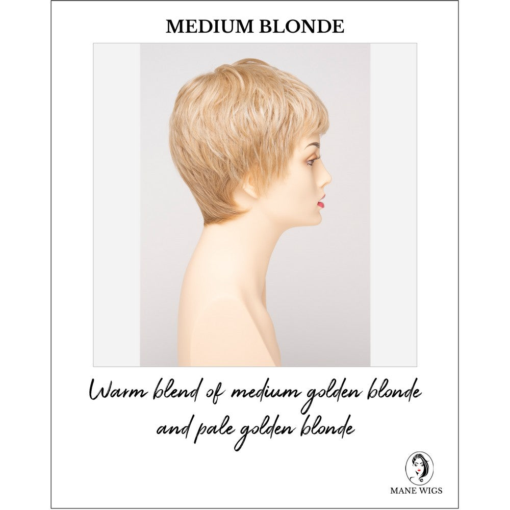 Fiona By Envy in Medium Blonde-Warm blend of medium golden blonde and pale golden blonde