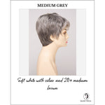 Load image into Gallery viewer, Fiona By Envy in Medium Grey-Soft white with silver and 20% medium brown
