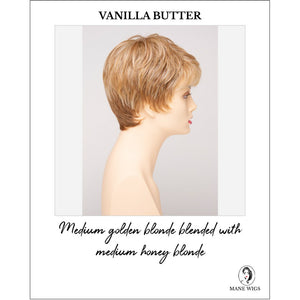 Fiona By Envy in Vanilla Butter-Medium golden blonde blended with medium honey blonde