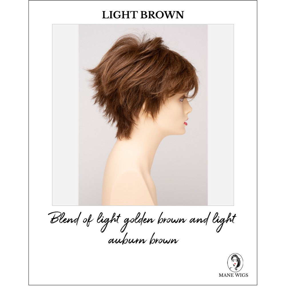 Flame By Envy in Light Brown-Blend of light golden brown and light auburn brown