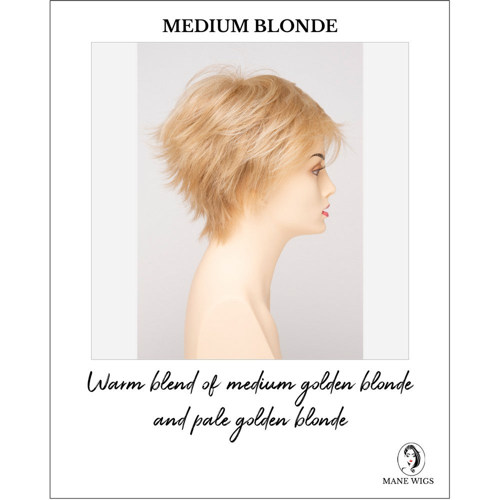 Flame By Envy in Medium Blonde-Warm blend of medium golden blonde and pale golden blonde