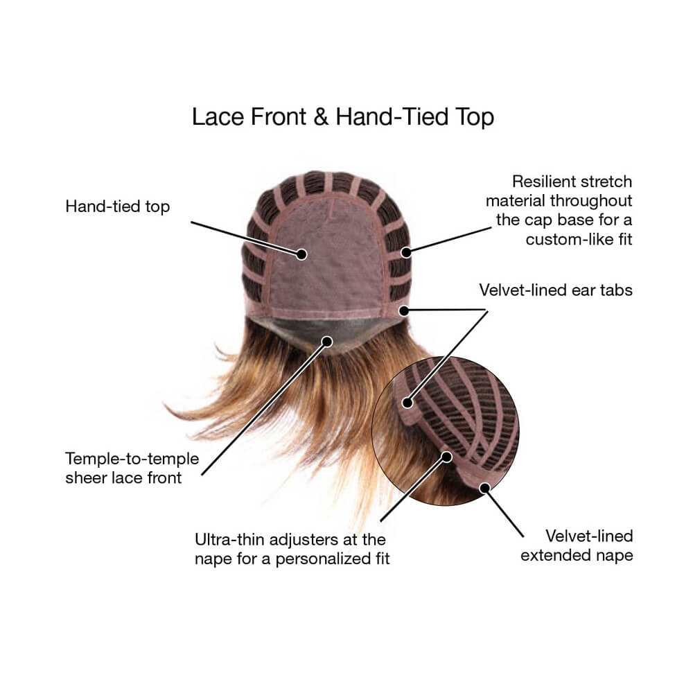 Lace front & hand-tied top