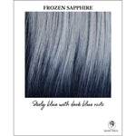 Load image into Gallery viewer, Frozen Sapphire-Steely blue with dark blue roots
