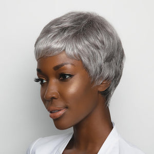 Gabby by Alexander Couture in Silver Stone