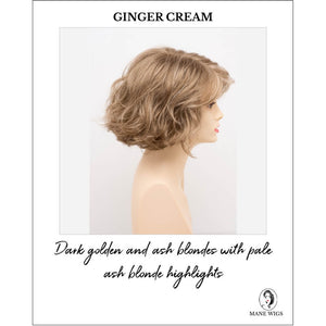Gia by Envy in Ginger Cream-Dark golden and ash blondes with pale ash blonde highlights