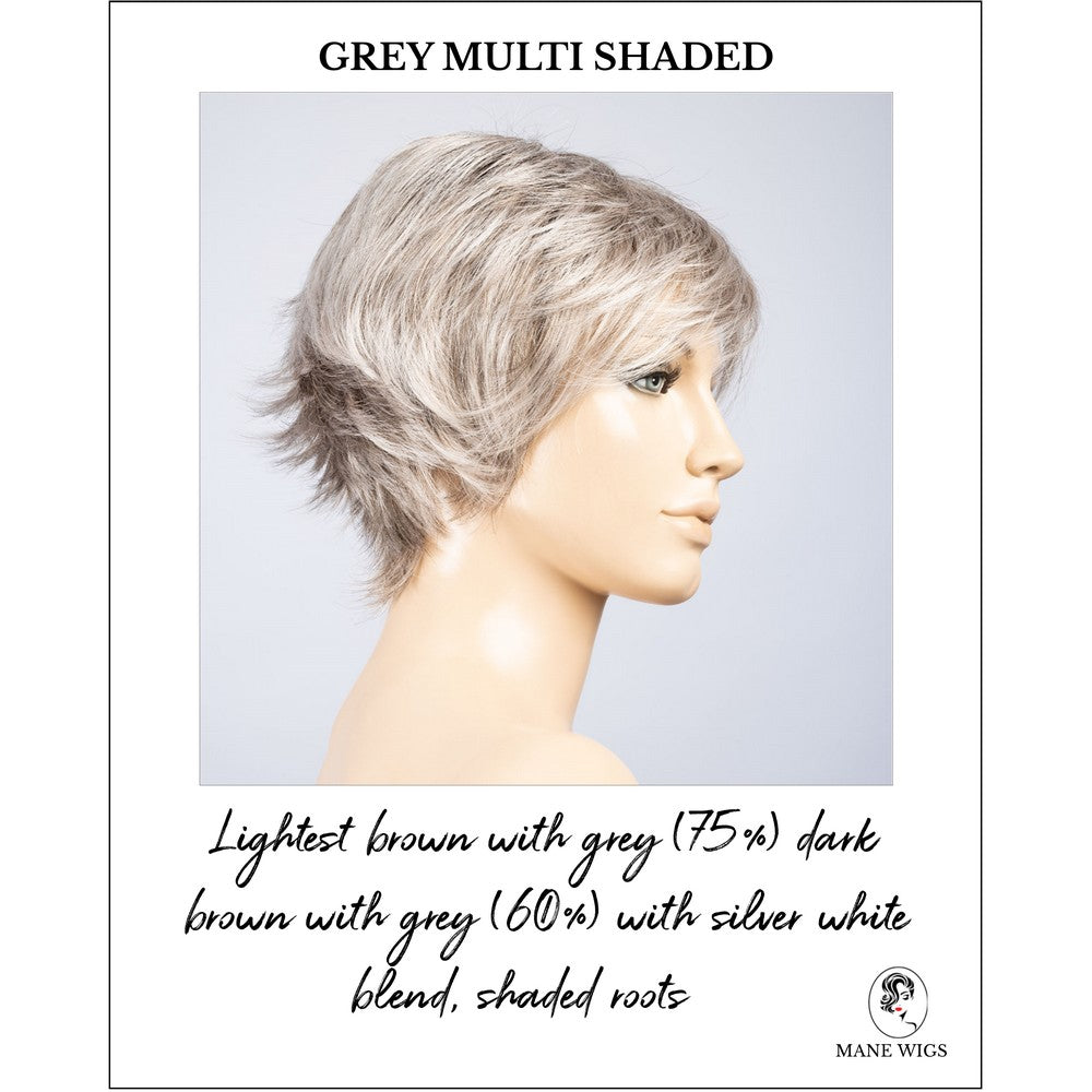 Gilda by Ellen Wille in Grey Multi Shaded-Lightest brown with grey (75%) dark brown with grey (60%) with silver white blend, shaded roots