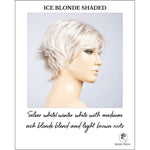 Load image into Gallery viewer, Gilda by Ellen Wille in Ice Blonde Shaded-Silver white/winter white with medium ash blonde blend and light brown roots

