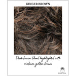 Load image into Gallery viewer, Ginger Brown-Dark brown blend highlighted with medium golden brown
